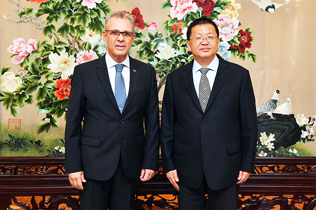 工信部部长金壮龙会见巴西通信部部长菲略