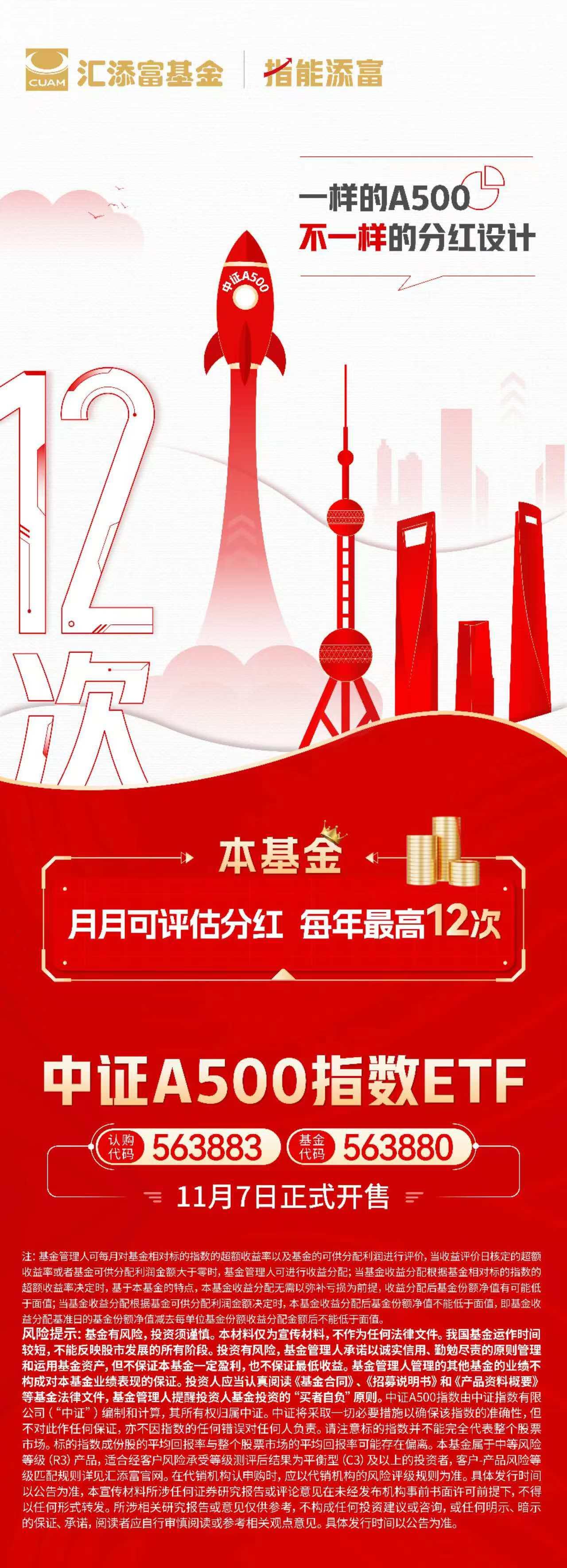 重磅新发！中证A500ETF天弘（159360）今日开售~