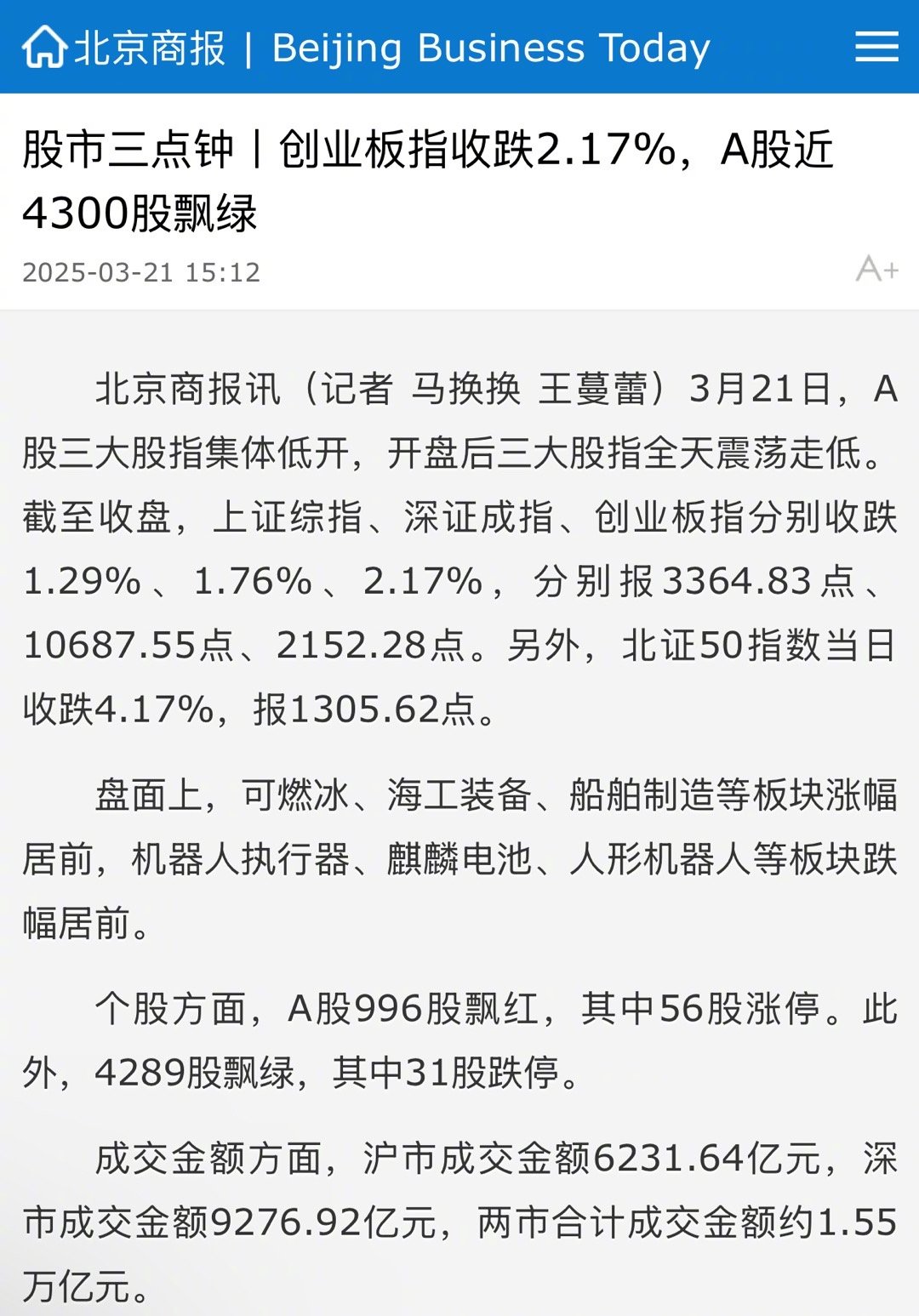 创业板指涨幅扩大至超1%