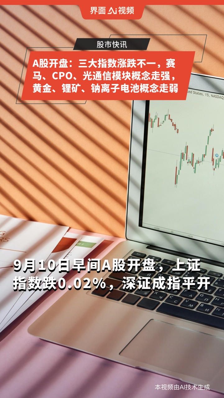 午评：三大指数涨跌不一 光刻机、光通信等概念走强