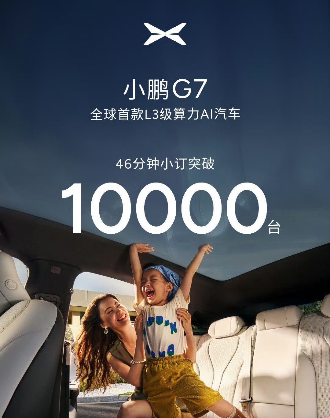 何小鹏：8月份小鹏交付新车37709台，同比增169%