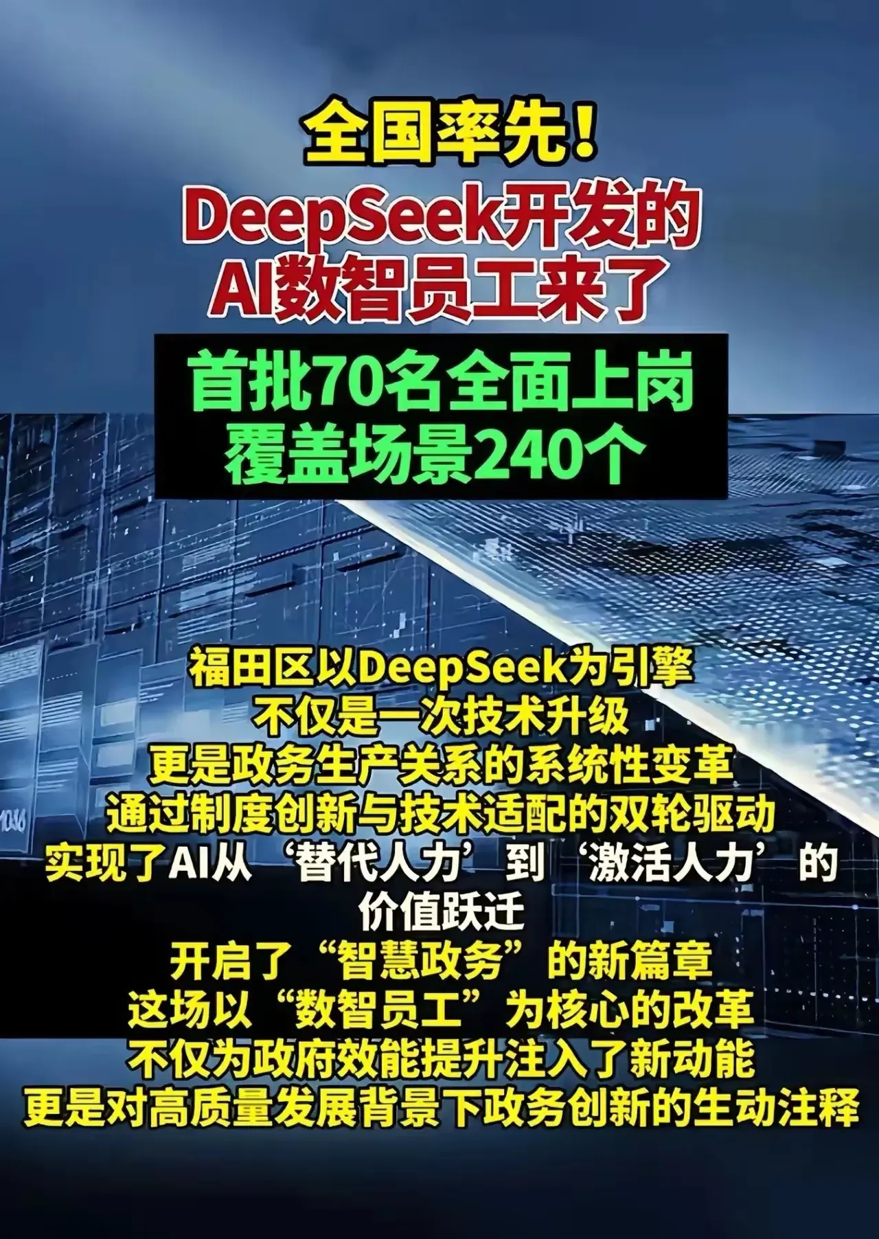 首批“AI”公务员上岗了!关注天弘中证人工智能!